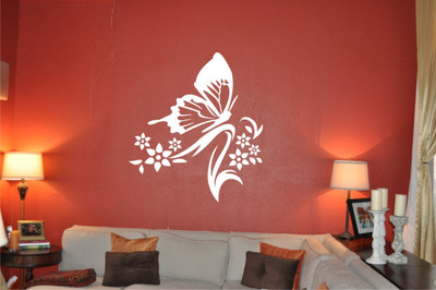 

Wall Guru  Self Adhesive Wall Decal Sticker(Pack of 1, White