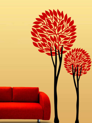 Trends on WALL 110 cm Lovely Tree_2 Self Adhesive Sticker(Pack of 1)