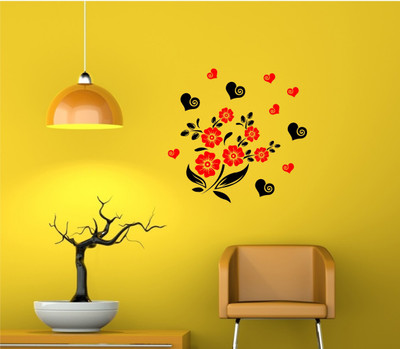 

Smart Wall Guru  Adhesive Sticker Sticker(Pack of 1, Black;red