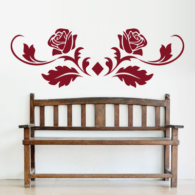 

Creatick Studio  Adhesive Type Sticker(Pack of 1, Burgandy