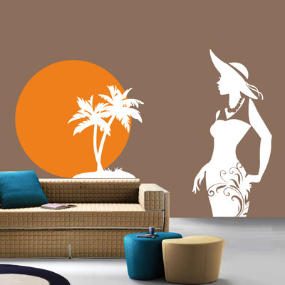 48% OFF on Creative Width Decor Large Vinyl Sticker Sticker(Pack of 1)