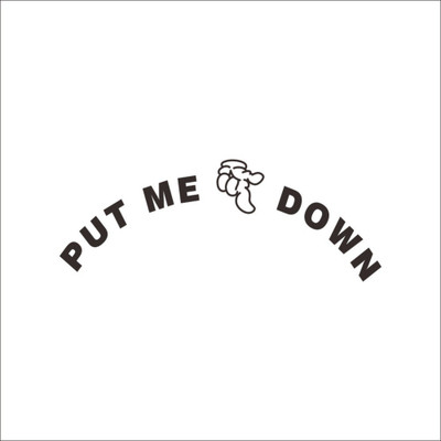 

Grabden Medium Put Me Down Toilet Sticker(Pack of 1)
