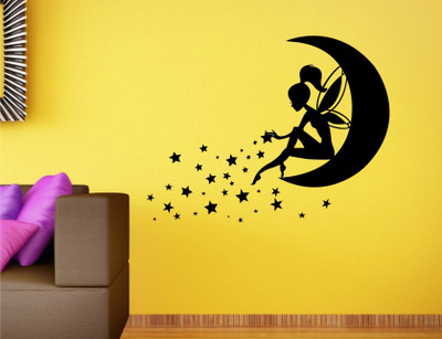 

Wall Guru  Self Adhesive Wall Decal Sticker(Pack of 1, Black