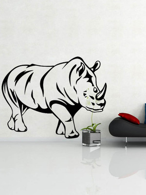 

Trends on Wall  Animal Sticker(Pack of 1, Black
