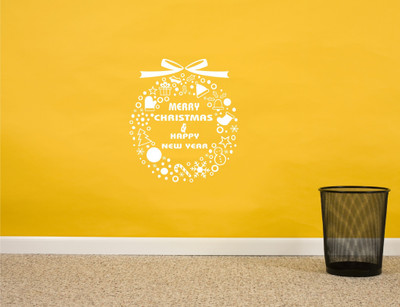 

Wall Guru  Self Adhesive Wall Decal Sticker(Pack of 1, White