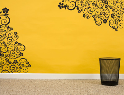 

Wall Guru  Self Adhesive Wall Decal Sticker(Pack of 1, Black