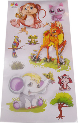 

Saamarth Impex  3D Sticker(Pack of 9, Multicolor