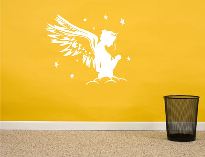 

Wall Guru  Self Adhesive Wall Decal Sticker(Pack of 1, White