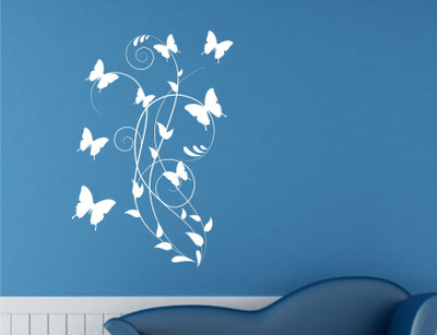 

Wall Guru  Self Adhesive Wall Decal Sticker(Pack of 1, White