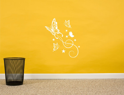 

Wall Guru  Adhesive Sticker(Pack of 1, White