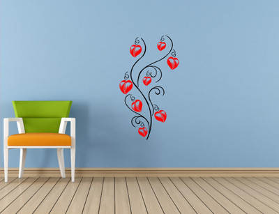 

Wall Guru  Self Adhesive Wall Decal Sticker(Pack of 1, Black