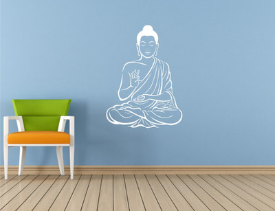 

Wall Guru  Self Adhesive Wall Decal Sticker(Pack of 1, White