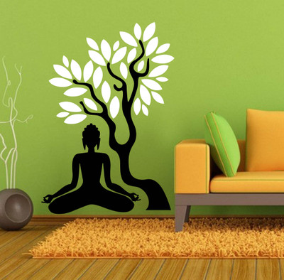 

Trends on Wall  Spiritual Sticker(Pack of 1, White