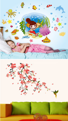 

Aquire  PVC Vinyl Sticker(Pack of 2, Multicolor