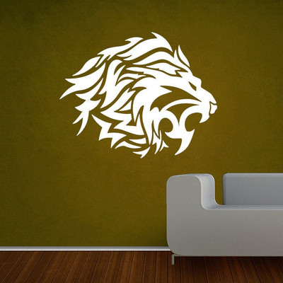 Creatick Studio 91.44 cm Lion Roars Wall Decal Self Adhesive Sticker(Pack of 1)
