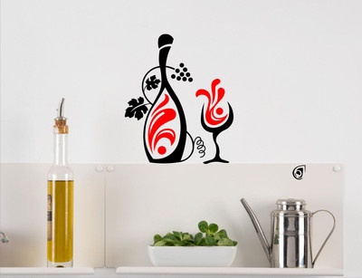 

Smart Wall Guru  Adhesive Sticker(Pack of 1, Black;red