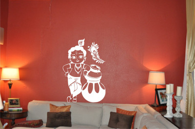 

Wall Guru  Adhesive Sticker(Pack of 1, White