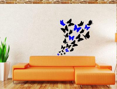 

Wall Guru  Adhesive Sticker(Pack of 1, Black;blue