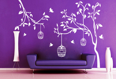 Creatick Studio 121.92 cm Nature WaBLBL Sticker Self Adhesive Sticker(Pack of 1)