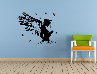 

Wall Guru  Self Adhesive Wall Decal Sticker(Pack of 1, Black