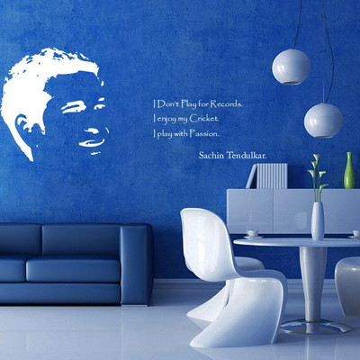 Creatick Studio 121.92 cm Tendulkar Wall Decal Self Adhesive Sticker(Pack of 1)