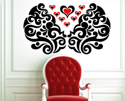 

RNG  Adhesive Wall Sticker Sticker(Pack of 1, Red;black
