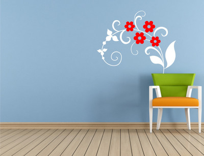 Wall Guru  Adhesive Sticker(Pack of 1, White