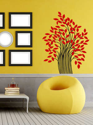 Trends on WALL 78 cm Autumn Tree Self Adhesive Sticker(Pack of 1)