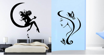 

Vsquare Studio  Wall Sticker Sticker(Pack of 2, Black