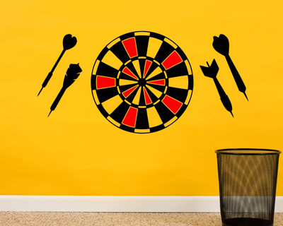 RNG 90 cm dart board Self Adhesive Sticker(Pack of 1)
