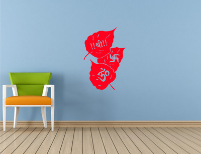 

Wall Guru  Self Adhesive Wall Decal Sticker(Pack of 1, Red