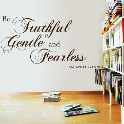 Creatick Studio 152.4 cm Truthful, Gentle and Fearless Wall Decal Self Adhesive Sticker(Pack of 1)