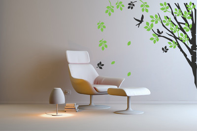 Creatick Studio 101.6 cm Creatick Studio Tree Wall Sticker Self Adhesive Sticker(Pack of 1)