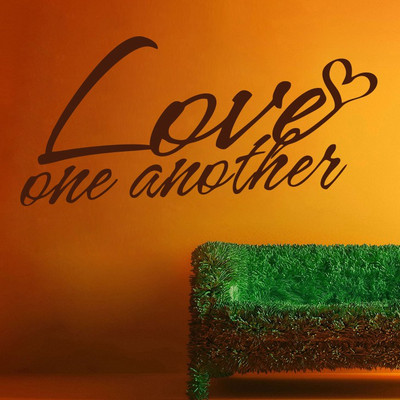 Creatick Studio 91.44 cm Love One Another Wall Decal Self Adhesive Sticker(Pack of 1)