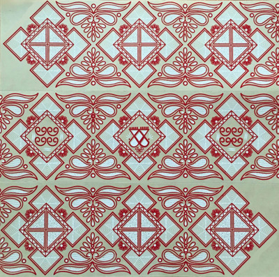 

Suman Creations  Rangoli Sticker Sticker(Pack of 6, Red