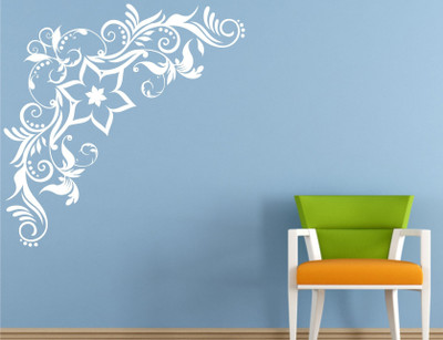 

Wall Guru  Self Adhesive Wall Decal Sticker(Pack of 1, White