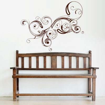 Creatick Studio 121.92 cm Abstract Design Wall Decal Self Adhesive Sticker(Pack of 1)