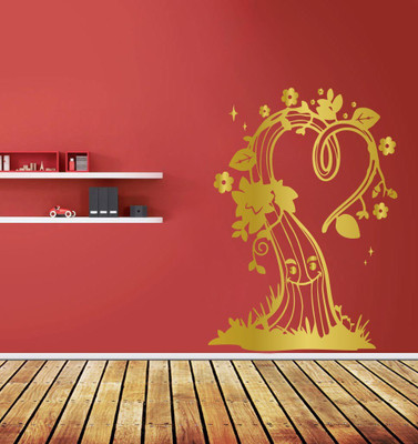 Creatick Studio 45 cm Creatick Studio Love Tree Wall Decal Self Adhesive Sticker(Pack of 1)