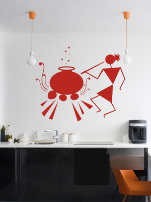 

Giftsnfriends  PVC Vinyl Sticker(Pack of 1, Red