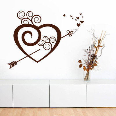 Creatick Studio 121.92 cm Broken Heart Wall Decal Self Adhesive Sticker(Pack of 1)