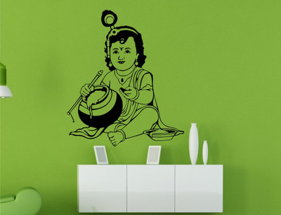 

Wall Guru  Wall Decal&Sticker Sticker(Pack of 1, Black