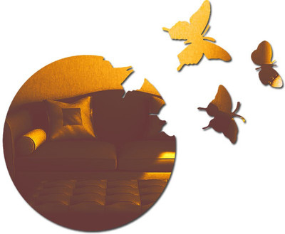 

Sehaz Artworks  Wall Decal Sticker(Pack of 4, Copper