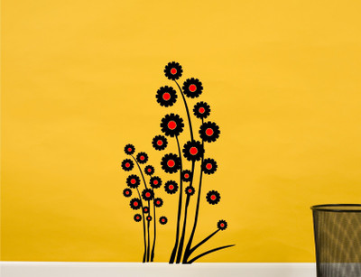 

Wall Guru  Self Adhesive Wall Decal Sticker(Pack of 1, Black