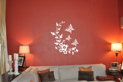 

Wall Guru  Adhesive Sticker(Pack of 1, White