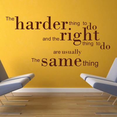 Creatick Studio 91.44 cm Quote Wall Decal Self Adhesive Sticker(Pack of 1)