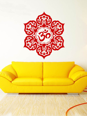 Trends on WALL 69 cm Om Design_2 Self Adhesive Sticker(Pack of 1)