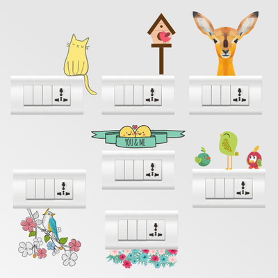 

Rawpockets  PVC Sticker Sticker(Pack of 7, Multicolor