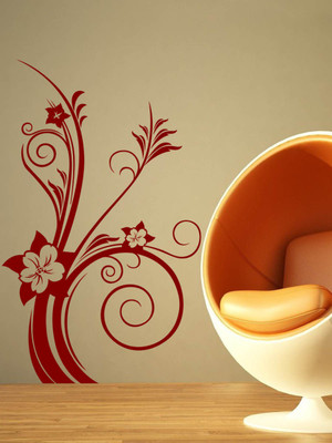Trends on WALL 96 cm Floral Branches Self Adhesive Sticker(Pack of 1)