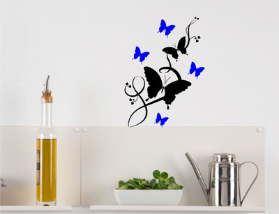 

Wall Guru  Adhesive Sticker(Pack of 1, Black;blue