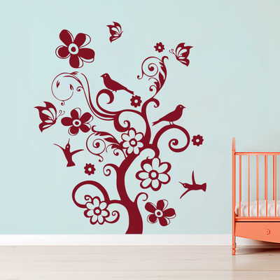 Decor Kafe Extra Large Wall Sticker For Bedroom Sticker(Pack of 1)